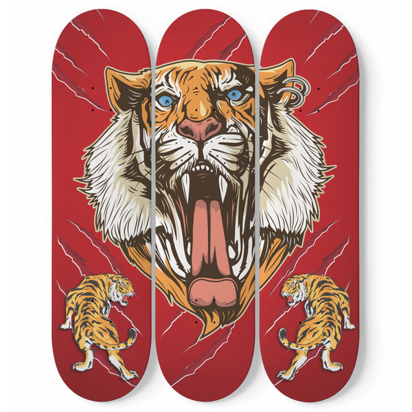 Lions Wall Skateboard Art