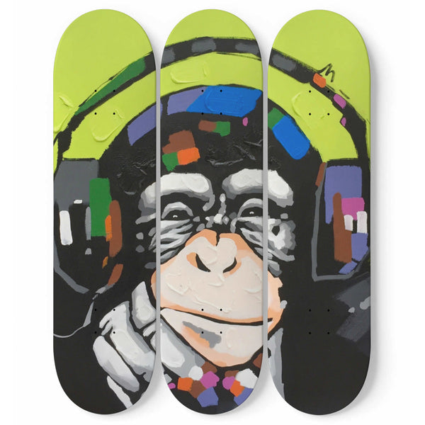 MONKEY WALL SKATEBOARDS ART