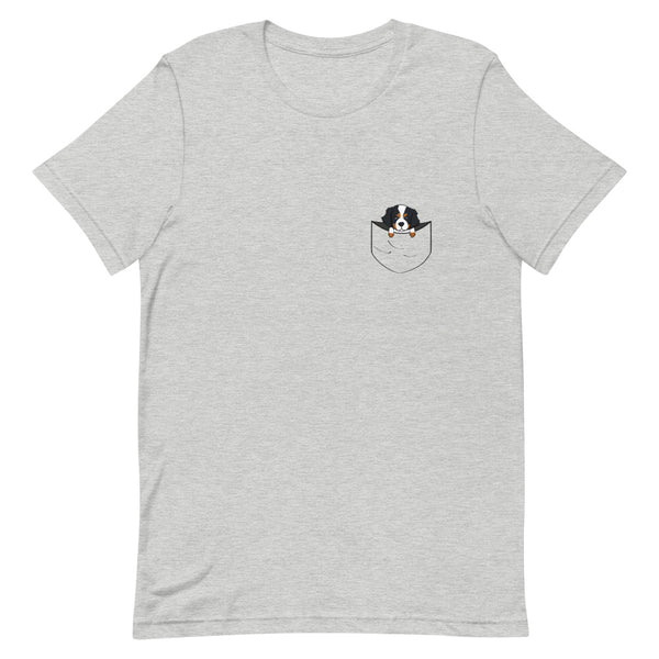 Tri-Color King Charles Pocket Design T-Shirt